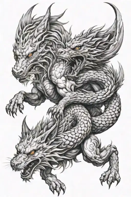 Dragon Nd Wolf Hybrid