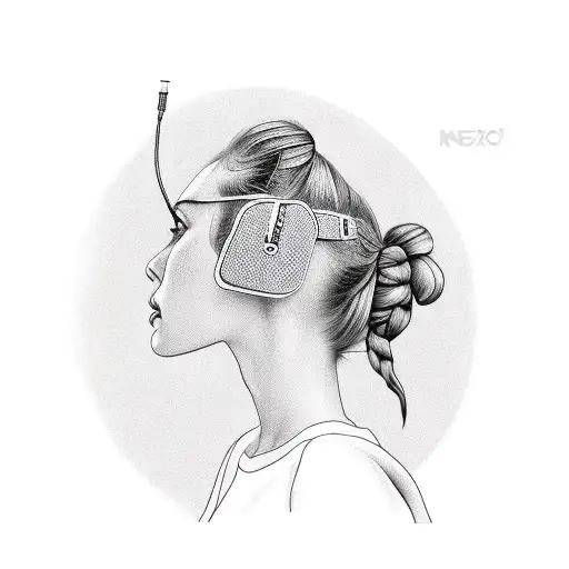 Girl Sniffing Coke Line