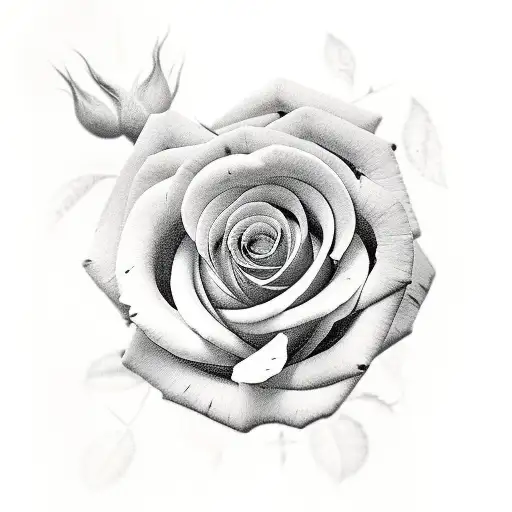 Roses Projecting Out Of An Antique Book