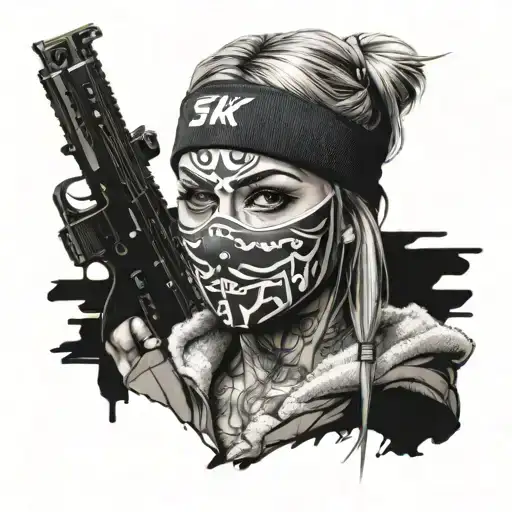 Ski Mask Gangster Girl