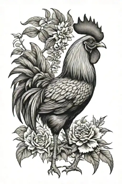 Rooster Full Body
