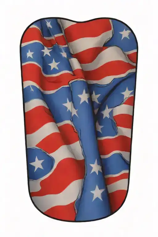 American Flag Wrapped Forearm