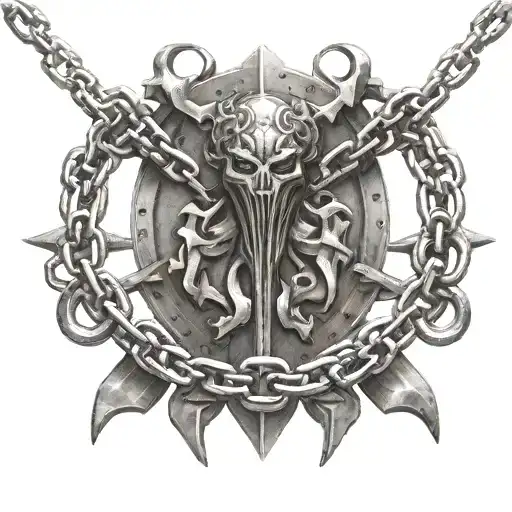 The Berserk Symbol Of Sacrifice Surrounded By Chains