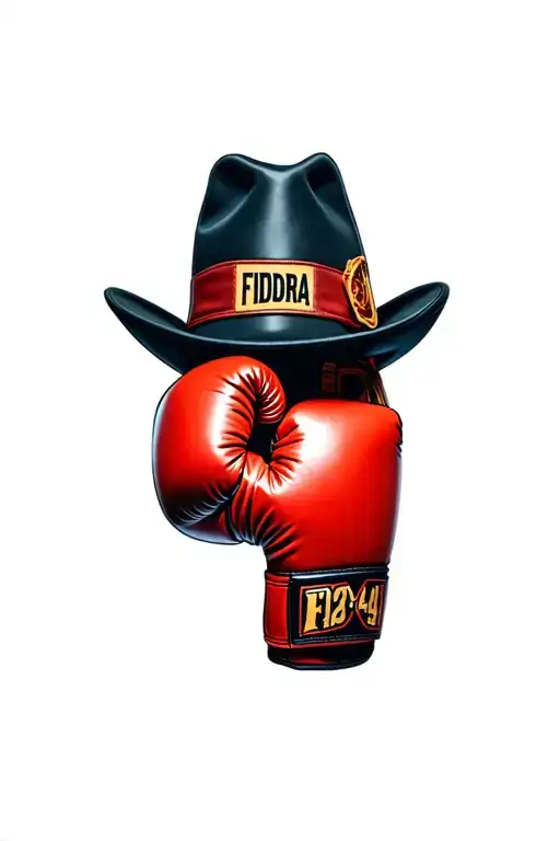Fidora Hat With Boxing Glove And 11-27-44