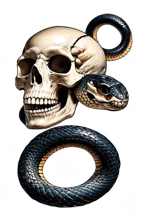Skull And Snake