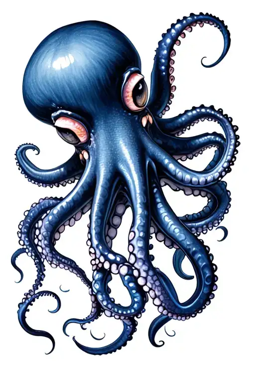 Ocotopus Black With Little Bit Of Blue