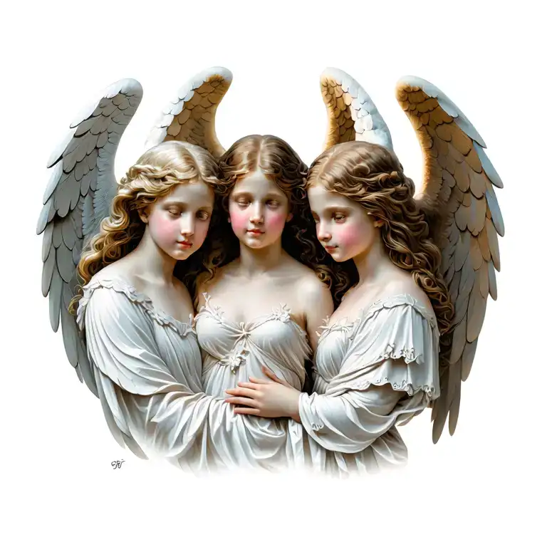 3 Angels Looking