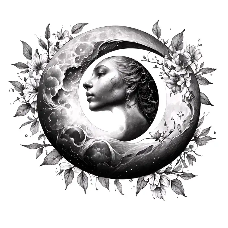 Crescent Moon Facing Up