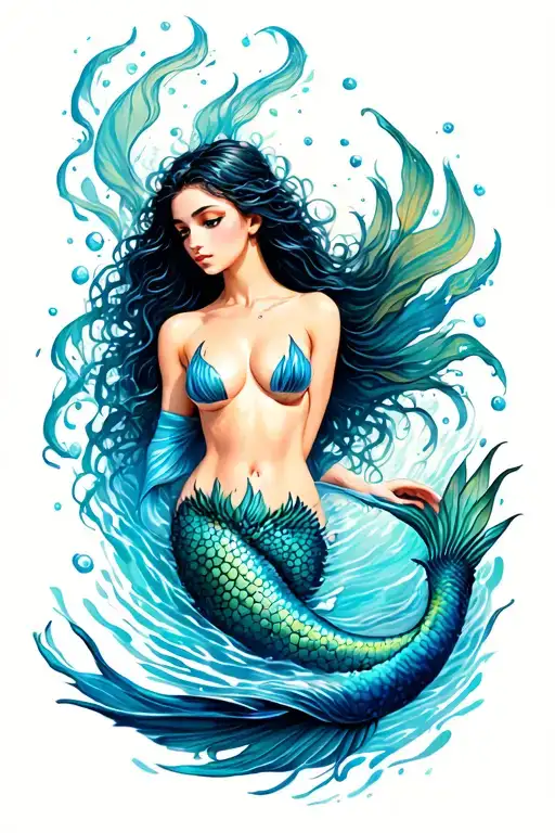 Mermaid Swimming