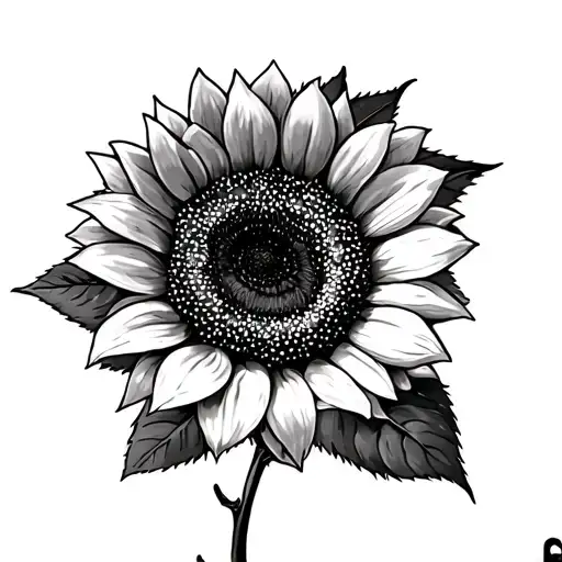 Sunflower And Campus Rose