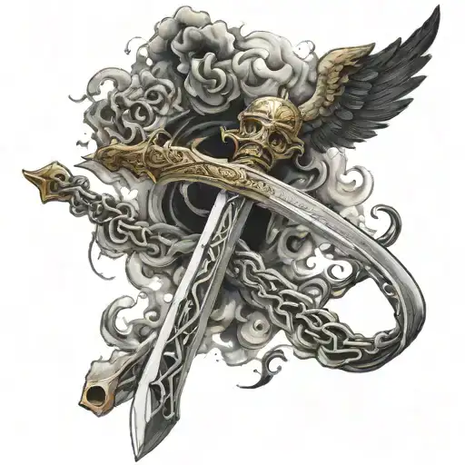 Narsil Sword And Smoke Coming