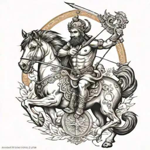 Sagittarius With Love And Power With Hanuman