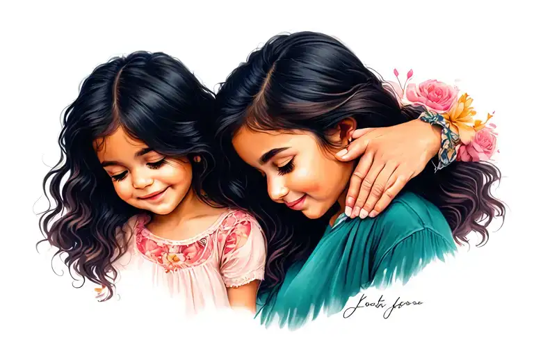 Daughter Holding Mothers Finger