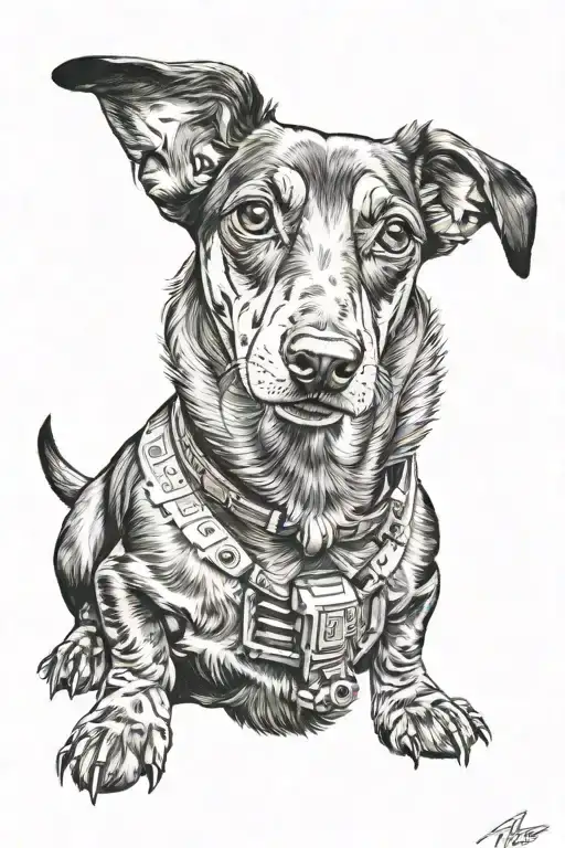 Black And Tan Dachshund Star Wars