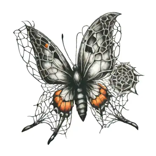 Butterfly Spider Web