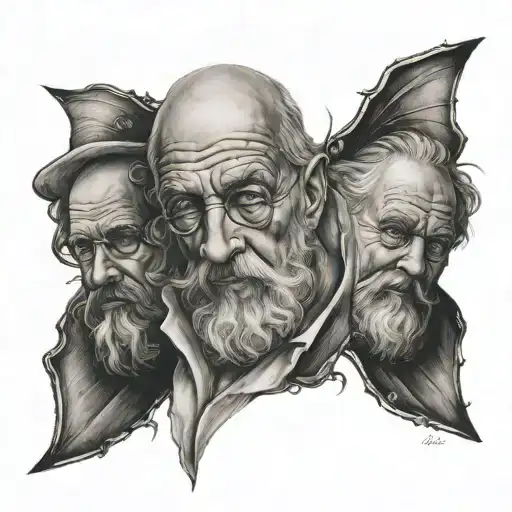 Twin Father Letter A