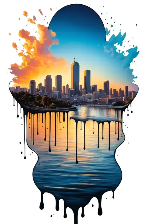 La Skyline Drip Down Arm