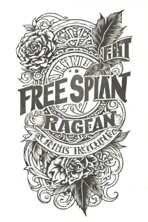 Free Spirit With The Text 'Raegan'