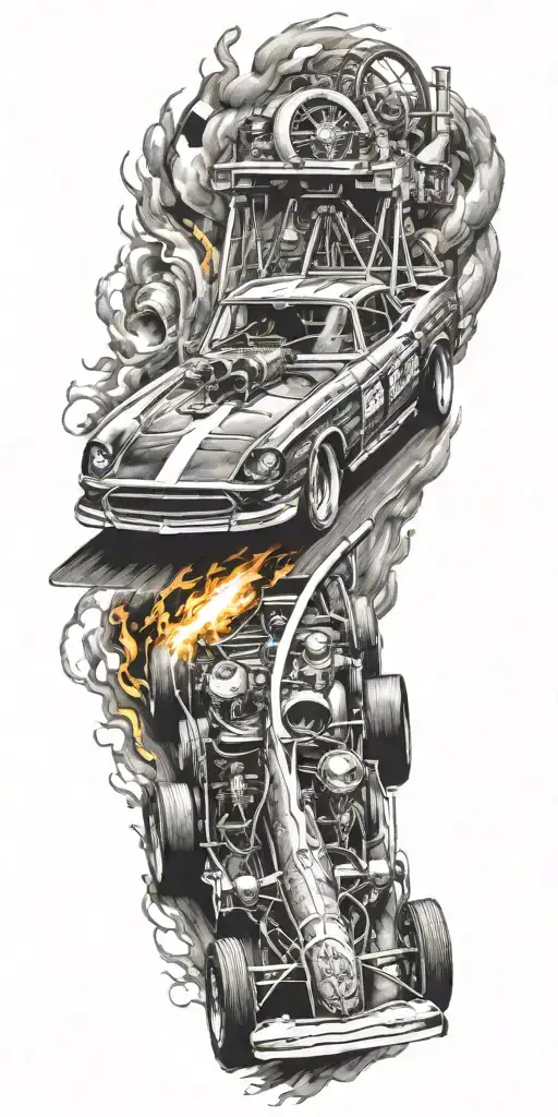 Top Fuel Dragster Car