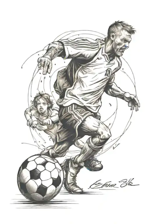 Soccer Boy To A Father