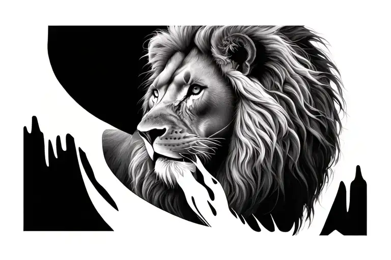 Lion Face On Stomach