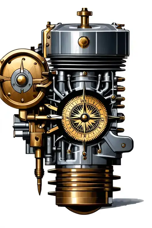 Engine Parts And Compass