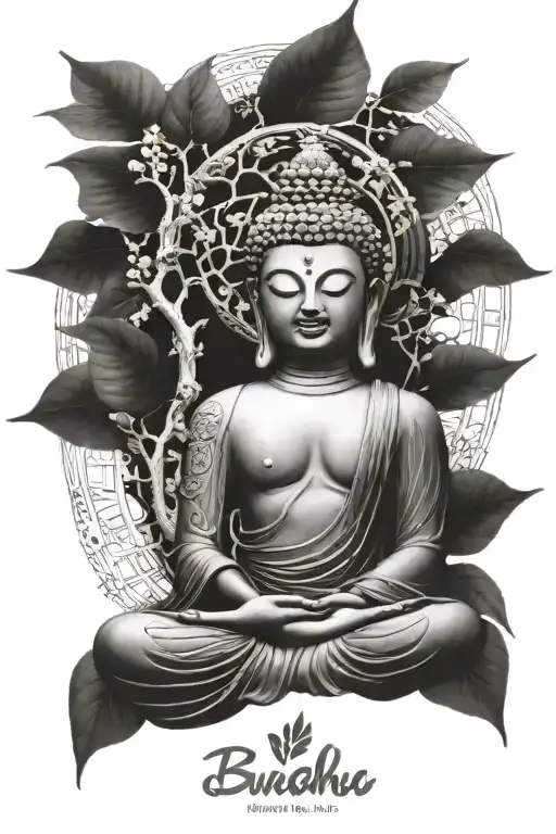 Buddha With Tree Of Life