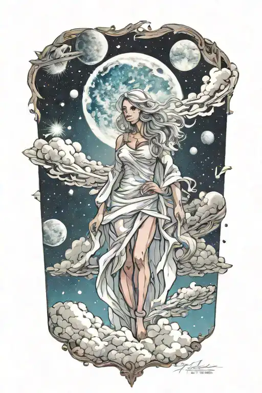 Heaven Opening Her Coat To Reveal Hidden Galaxies