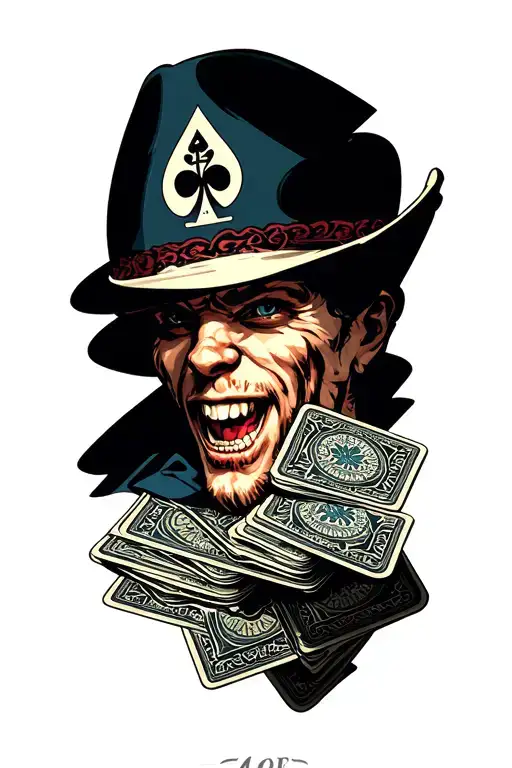 Deck Of Cards Being Shuffled