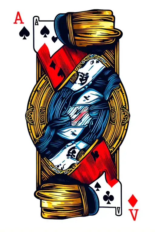 Deck Of Cards Being Shuffled