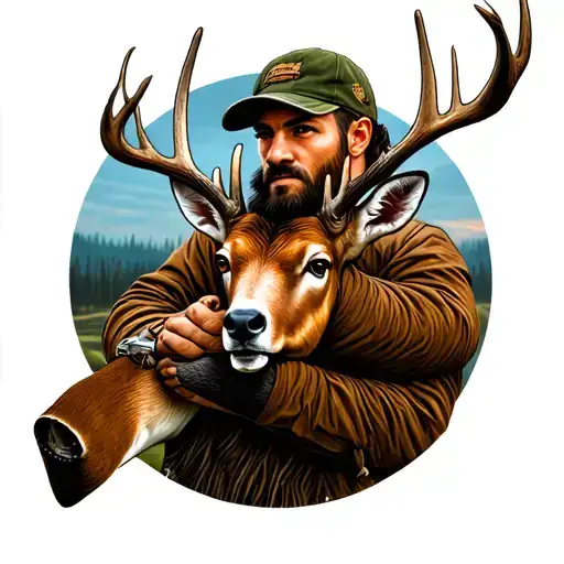 Hunting Theme Half Sleeve