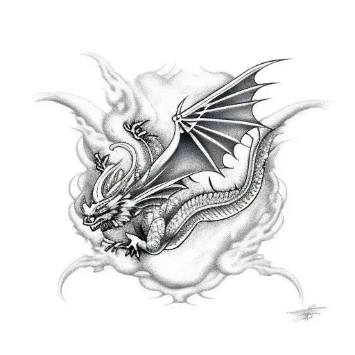 Flying Fire Dragon
