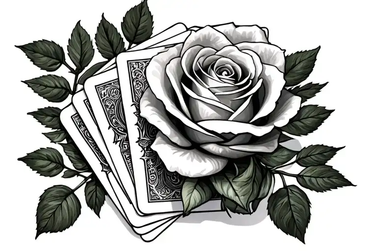 Type 1 Diabetes With Rose Wrapped And Cards Spread