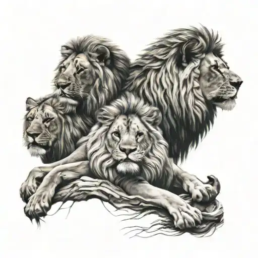 Roman Tatoos With Lions