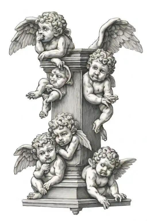 Cherubs See No Evil Speak No Evil Hear No Evil