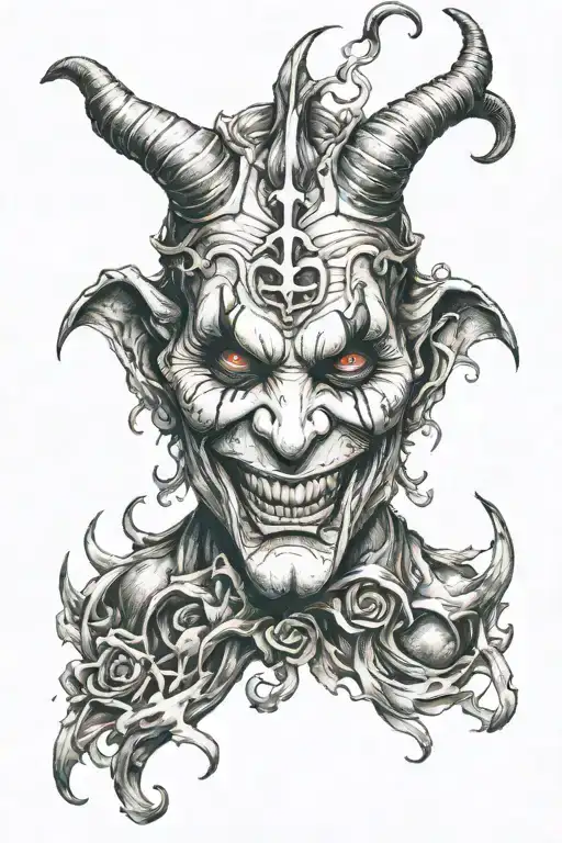 Demon Joker Gemini Zodiac Sign