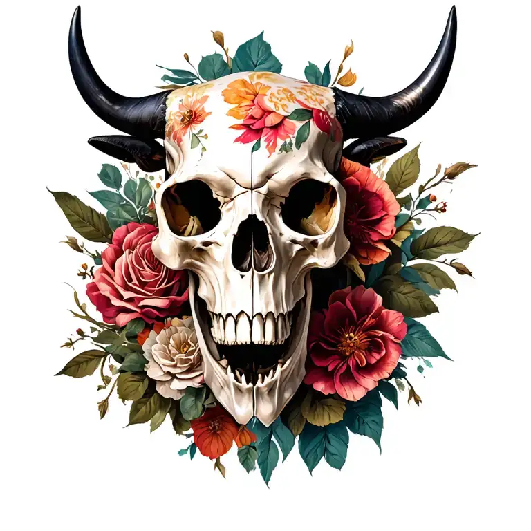 Skull And Bull Skull