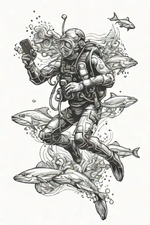 Scuba Diver Exploring New Places