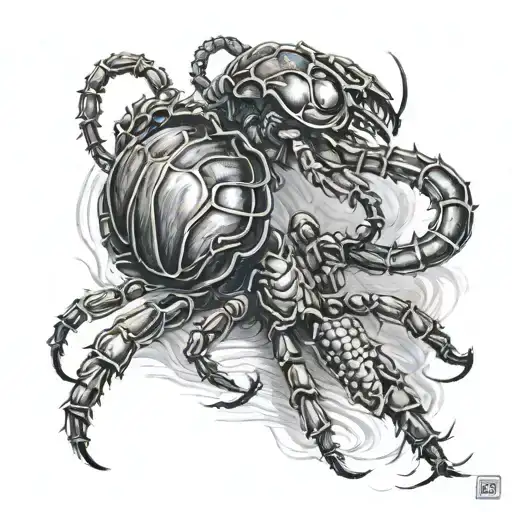 Scorpion And Spider Fighting Each Other