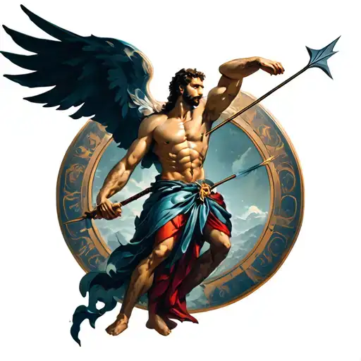 Greg God Atlas With Arch And Arrow