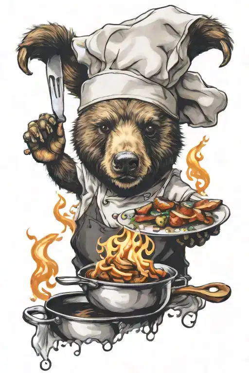 Chef Bear Flambe