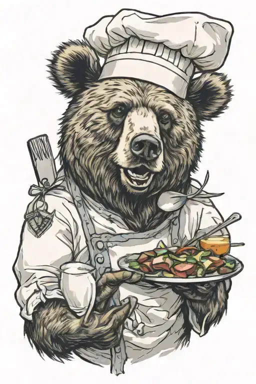 A Sarcastic Bear Who Is A Chef