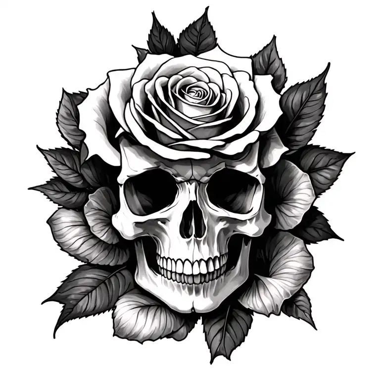 Samura Skull Black Rose