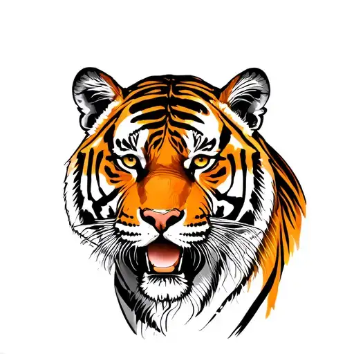 Line Art Tiger