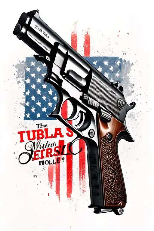 50 Cent Gun With Quote Rule Number 5