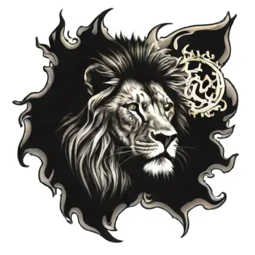 Leo Zodiac Sign Fire With Sun