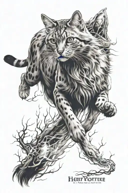 Wild Cat With Harry Potter Patronus Effect
