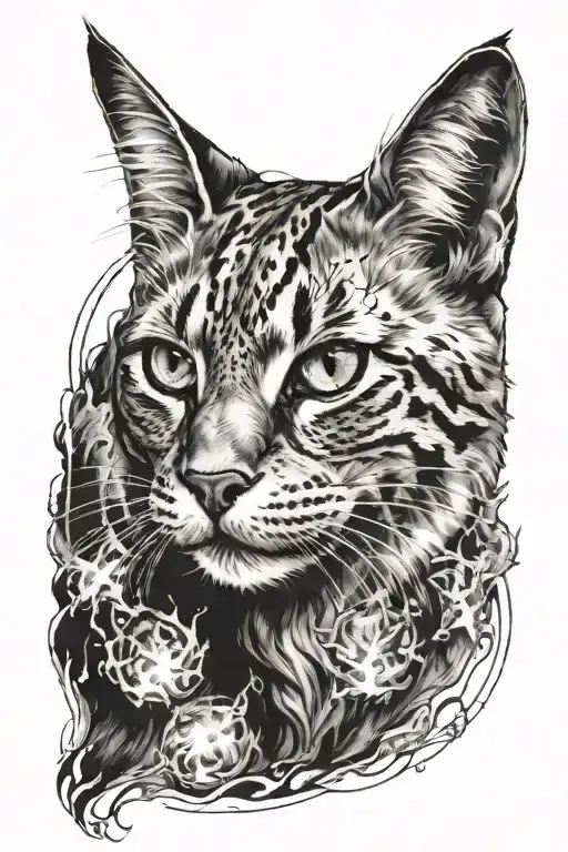 Wild Cat With Harry Potter Patronus Effect