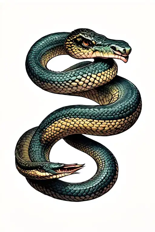 Greek Mythology And Snake Wrapped