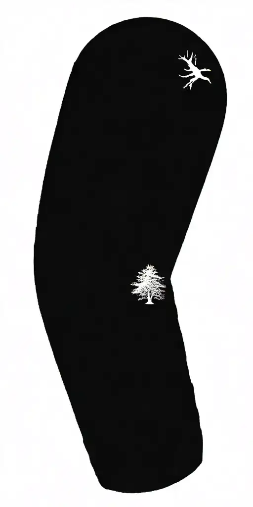 Full Sleeve Of Nature Elements Like Trees